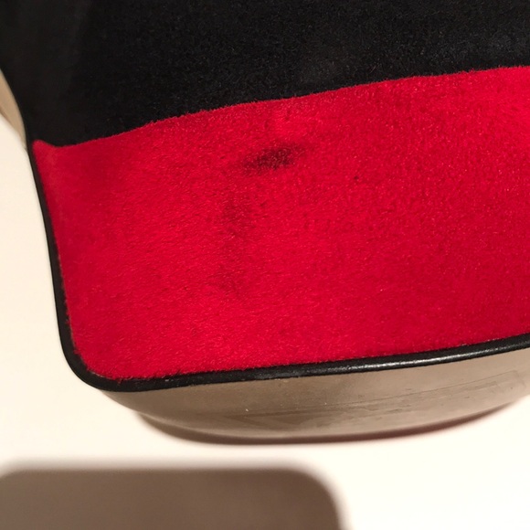 Platform chunky heels. Suede with hair heel (#202) - Picture 4 of 10